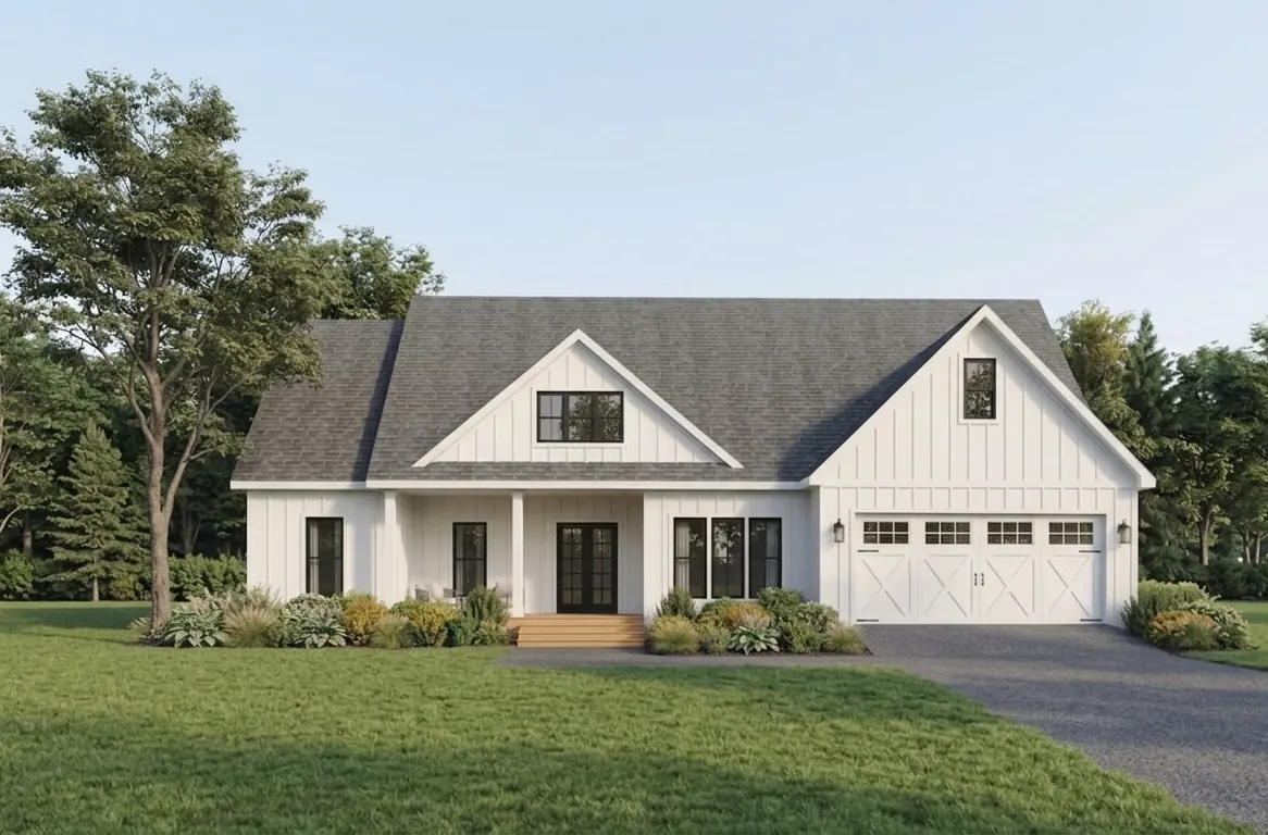 Schmidt Residence: Rendering: front exterior